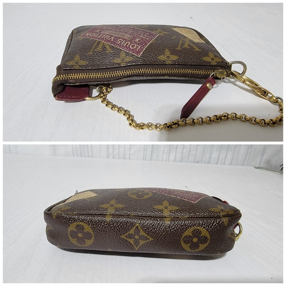 Louis Vuitton Monogram Mini Pochette Accessoire Pouch Brown - Picture 10 of 15